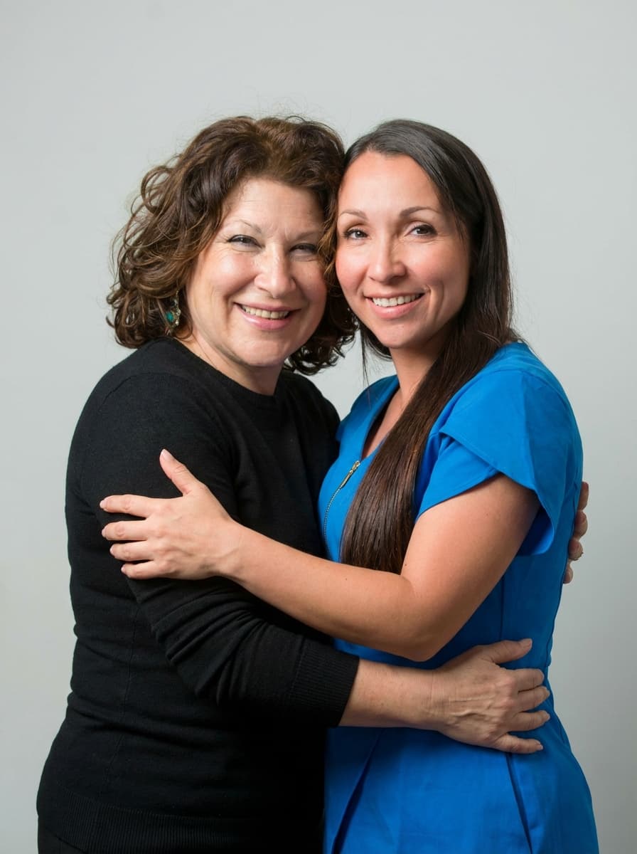 Foto criada com ente querido e usuário juntos